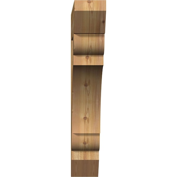 Olympic Slat Rough Sawn Bracket, Western Red Cedar, 6W X 36D X 36H